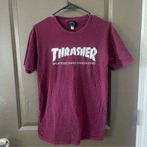 Thrasher Skate Mag Logo Tee Maroon Men’s Size Small